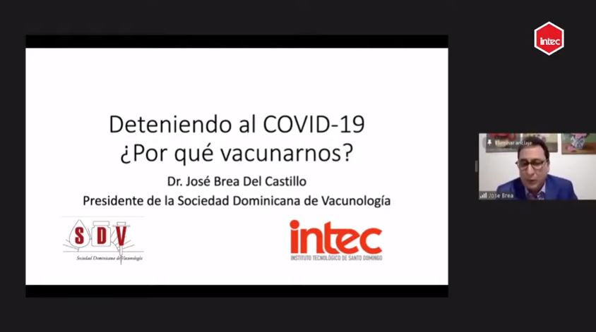Doctor_Jos%C3%A9_Brea_durante_el_webinar_Deteniendo_al_COVID19 Instituto Tecnológico de Santo Domingo - Presidente de la Sociedad Dominicana de Vacunología llama a luchar contra la COVID-19 sin descuidar programas de inmunización