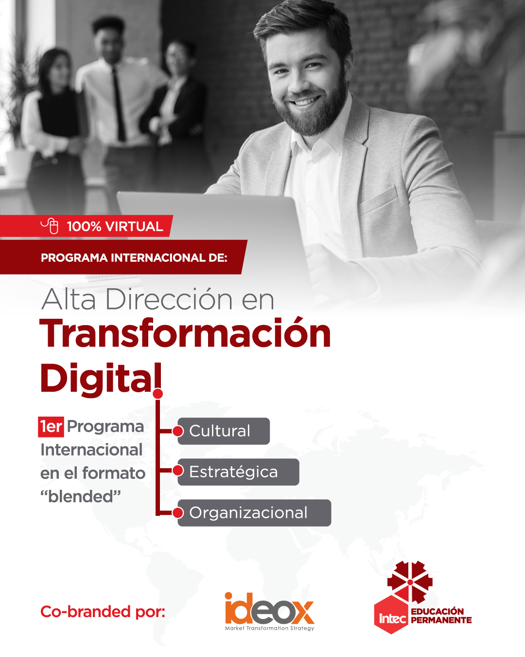 Permanent Education of INTEC will teach a program in Senior Management in Digital Transformation