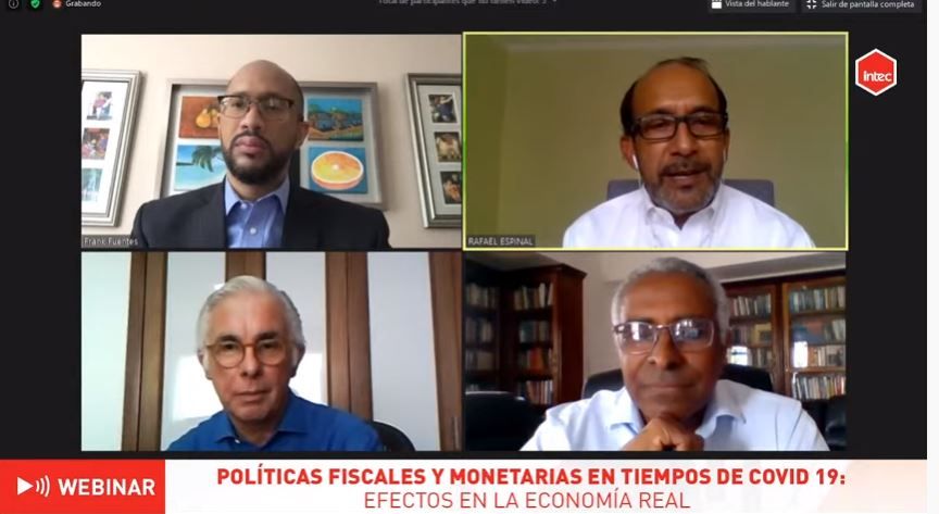 Panelistas%20del%20webinar%20Polticas%20fiscales%20y%20monetarias%20en%20tiempos%20de%20COVID-19-c6f04058 image Panelistas%20del%20webinar%20Polticas%20fiscales%20y%20monetarias%20en%20tiempos%20de%20COVID-19-c6f04058 Instituto Tecnológico de Santo Domingo - Bancos centrales deberán “hilar fino” entre tasas de intereses bajas a largo tiempo y riesgos de exceso de liquidez